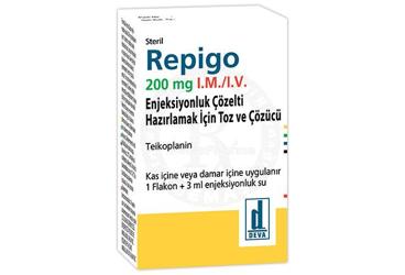 REPIGO 200 MG I.M./I.V. ENJEKSIYONLUK COZELTI HAZIRLAMAK ICIN TOZ VE COZUCU